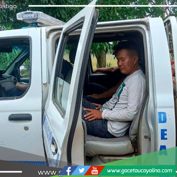 Serenos de Yarinacocha auxilian a víctima de pepeo