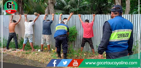 Serenos de Yarinacocha realizan operativo en fumaderos