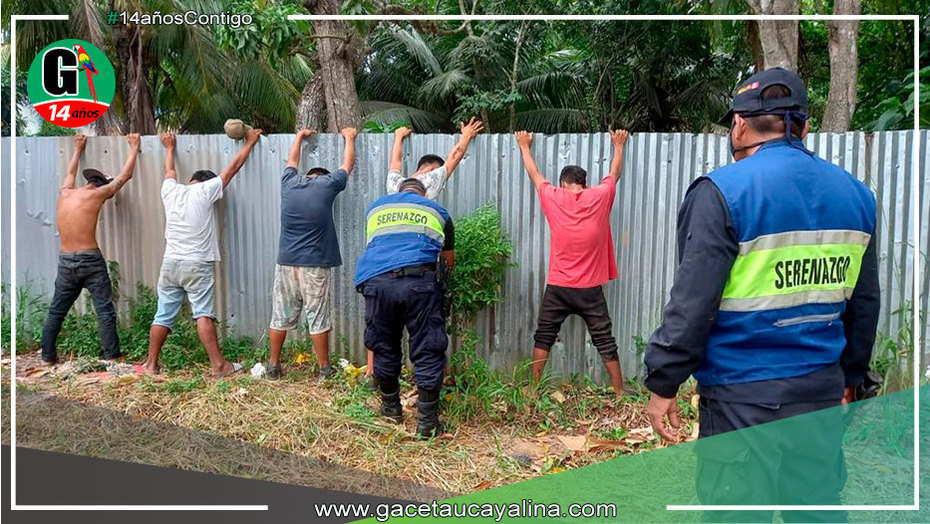 Serenos de Yarinacocha realizan operativo en fumaderos
