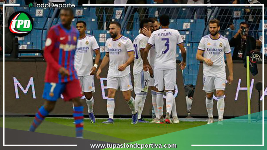 Real Madrid venció 3-2 a Barcelona y clasificó a la final de Supercopa de España
