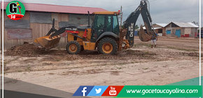 Municipalidad yarinense interviene calles de A.H. 22 de Enero del Bicentenario