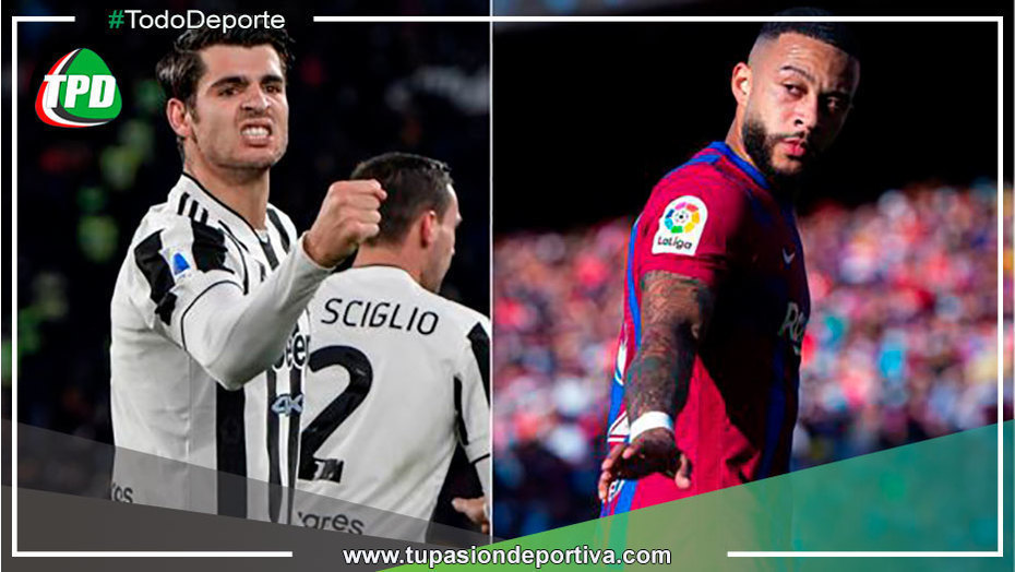 Barcelona insiste por el fichaje Morata y estaría dispuesto a ceder de Depay a la Juventus