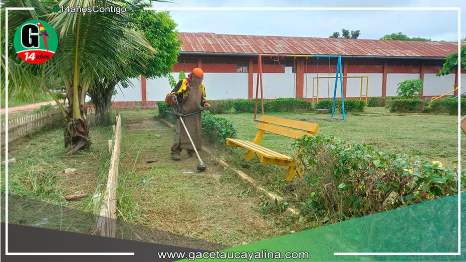 Los parques y jardines de Yarinacocha se encuentran impecables
