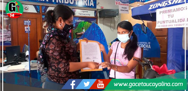 En Yarinacocha los contribuyentes puntuales son ganadores