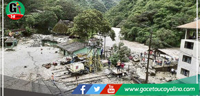 Un desaparecido y considerables daños deja huaico en el pueblo de Machu Picchu 