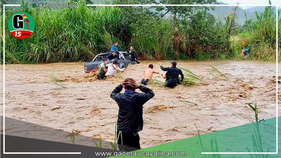 Se desborda Río en Satipo debido a fuertes lluvias y afecta a varios sectores
