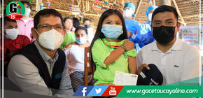 Más de 100 niñas y niños nativos de Caballococha fueron vacunados contra la COVID-19