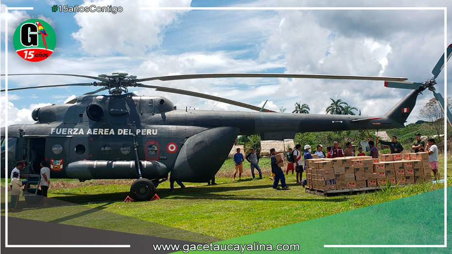 Se distribuye alimentos a distrito de Yurua en Ucayali para consumo de escolares