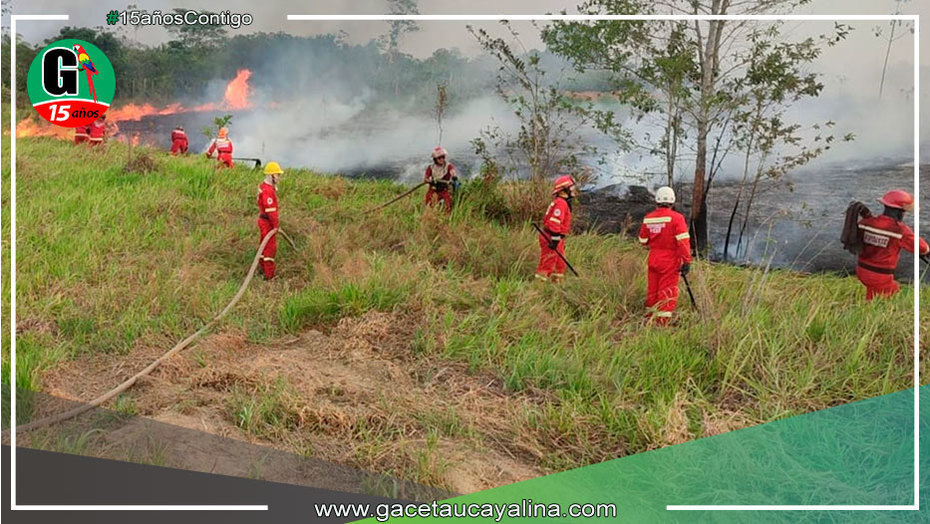 Bomberos advierten un incremento de incendios forestales en Pucallpa