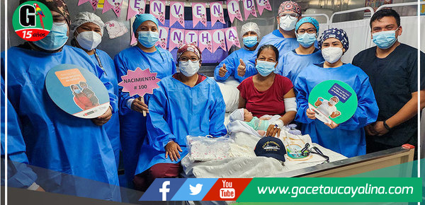  Nació la bebé número 100 a bordo de las PIAS fluviales en Loreto    