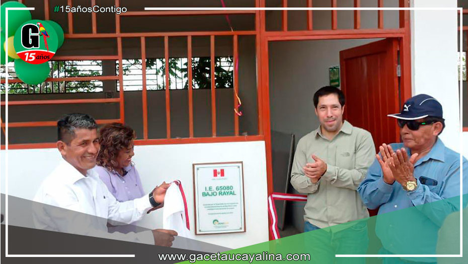 Ocho Sur entrega nuevo local escolar al caserío Bajo Rayal