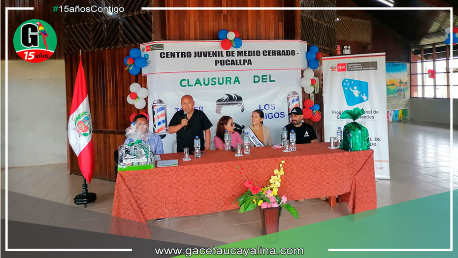 Clausuran taller de barbería en el Centro de Rehabilitación Juvenil Maranguita-Pucallpa
