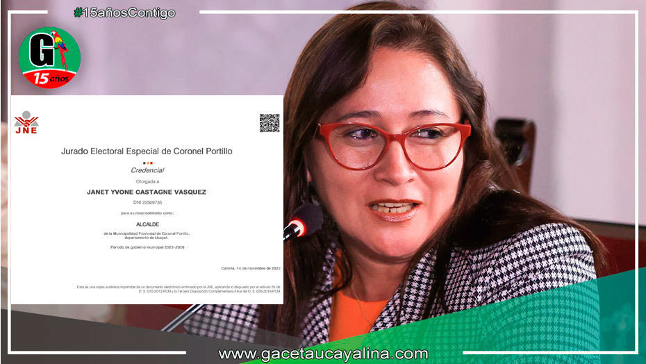 Entregan credencial a alcaldesa Janet Castagne e integrantes de concejo municipal 2023-2026