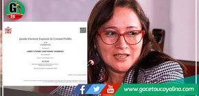 Entregan credencial a alcaldesa Janet Castagne e integrantes de concejo municipal 2023-2026