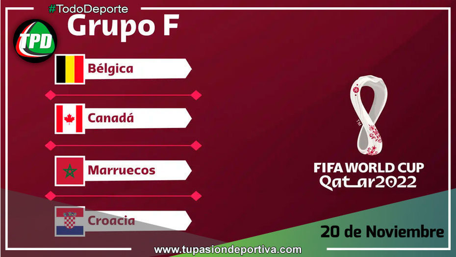 Conozca el Fixture del Grupo F en Mundial Qatar 2022