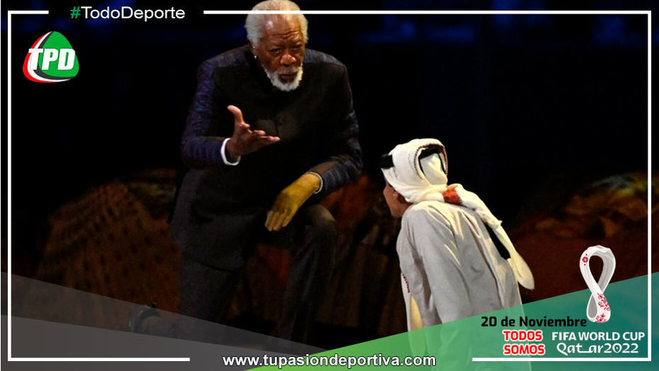 Morgan Freeman participó en la inauguración del Mundial con un mensaje de igualdad y respeto