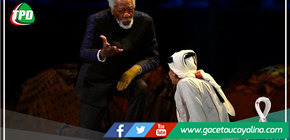 Morgan Freeman participó en la inauguración del Mundial con un mensaje de igualdad y respeto