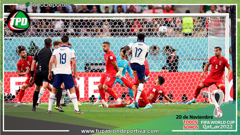 Goleada de Inglaterra a Irán en su debut 6 a 2