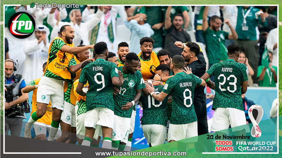 Arabia Saudita derrotó 2-1 a Argentina