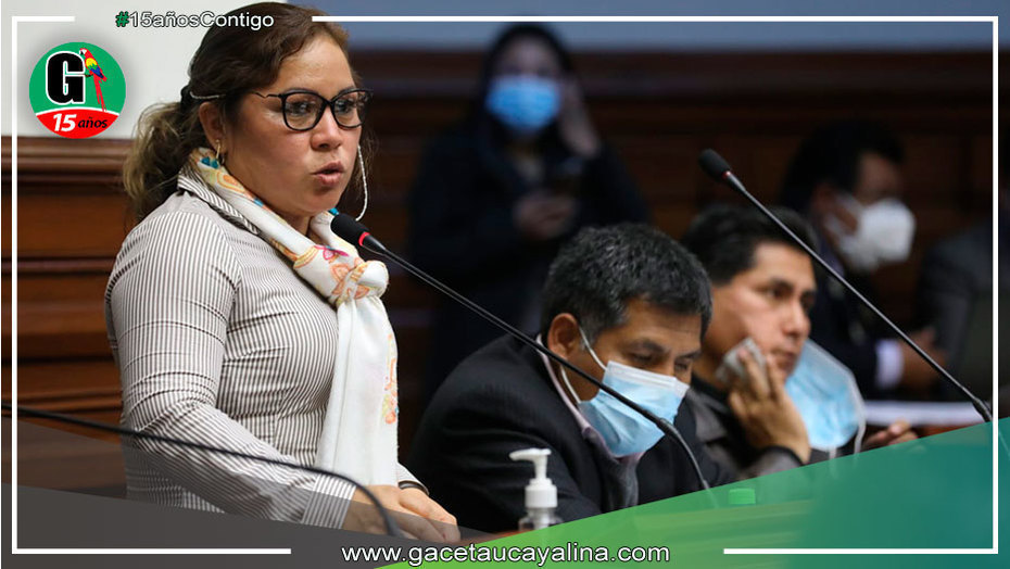Congresista ucayalina protesta ante negativa de ministro de Economía de no tomar en cuenta propuestas