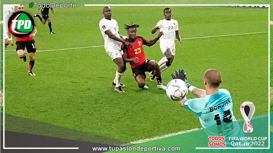 Canada perdio 1 a 0 ante Bélgica