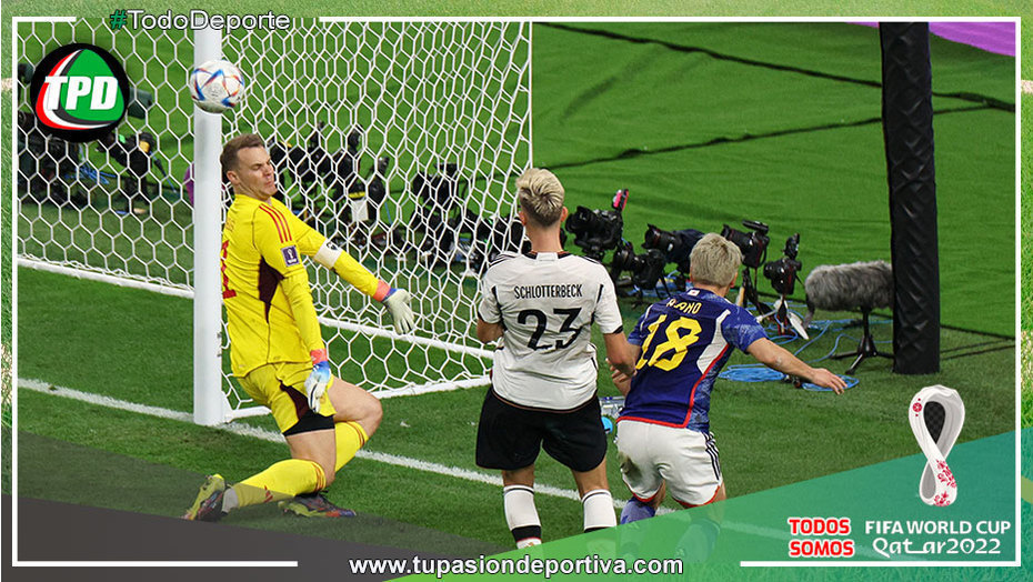 Japón le gana a Alemania 2 a 1 en la primera fecha del Grupo E