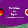 Alemania VS Japón hoy a las 8 de la mañana 