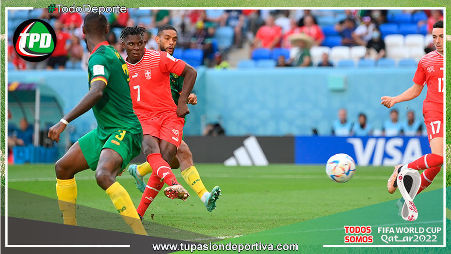Camerún cae ante Suiza por 1-0 en el grupo G del Mundial