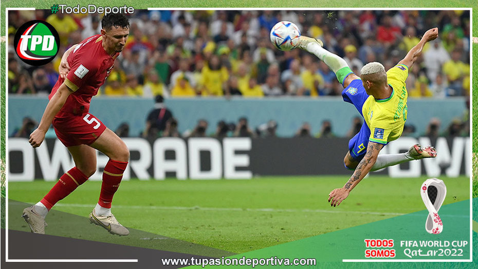 Con doblete de Richarlison gana Brasil a serbia 2 a 0
