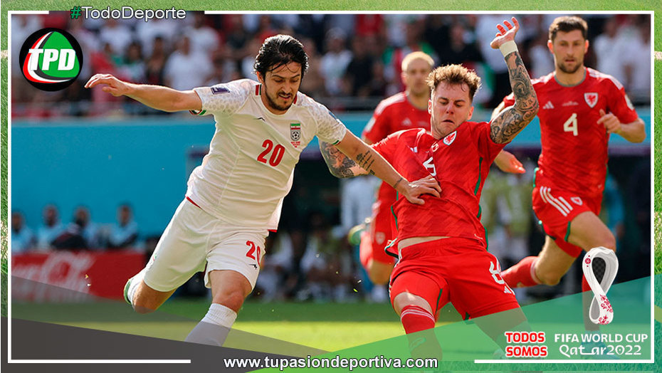 Irán gana en los descuentos a Gales por 2 a 0