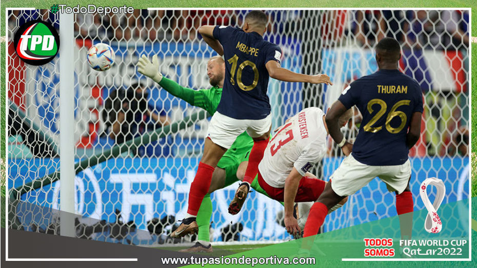 Francia se clasifica a Octavos de final al ganarle a Dinamarca