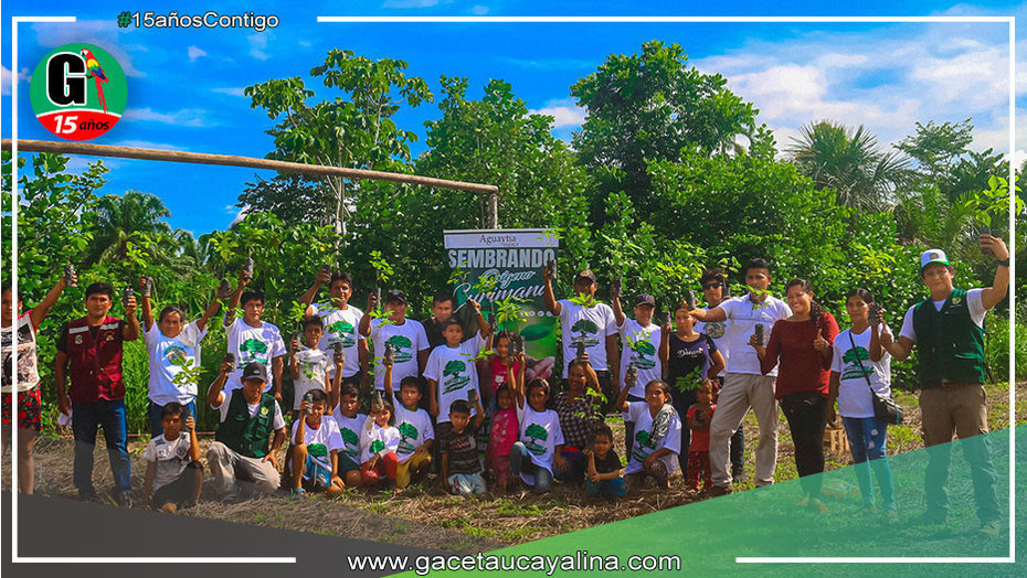 Arborización y educación ambiental en Curimaná