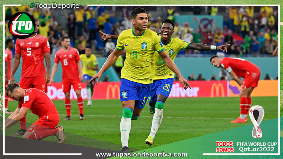 Con gol de Casimiro Brasil se clasifica a octavos de Final