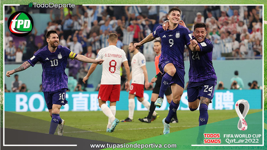 Argentina venció a Polonia y jugará en octavos de Final con Australia
