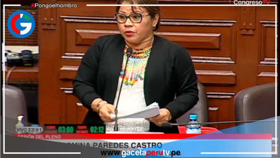 Congresista ucayalina pide que se incluya aumento de sueldos para auxiliares de educación