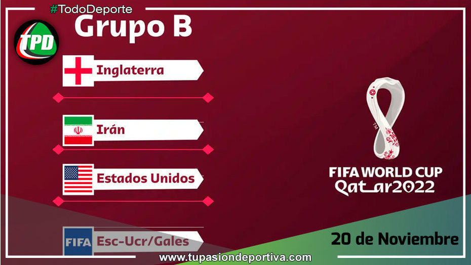 Conozca el Fixture del Grupo B en Mundial Qatar 2022
