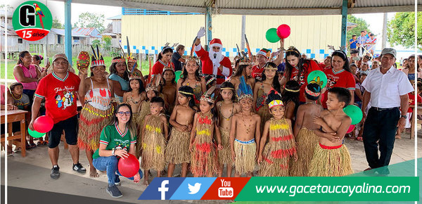 Niños de comunidades rurales pasaron tarde navideña con chocolatada realizada por personal de plataformas PIAS   
