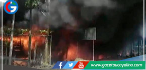 Manifestantes incendian puesto de control combinado en Mazuko 