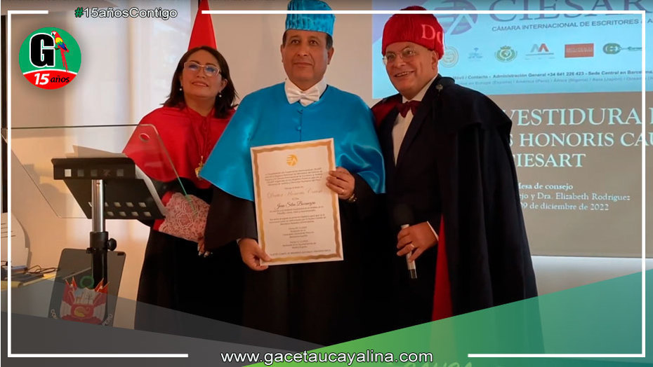 Distinguen en España a Juan Silva Bocanegra como “Doctor Honoris Causa”