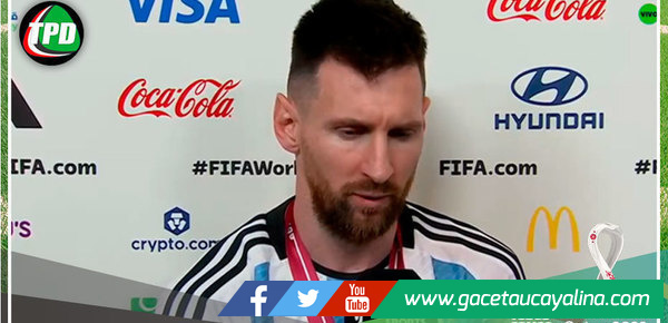 Lionel Messi: "Quiero seguir jugando en la Selección unos partidos más siendo campeón del mundo"