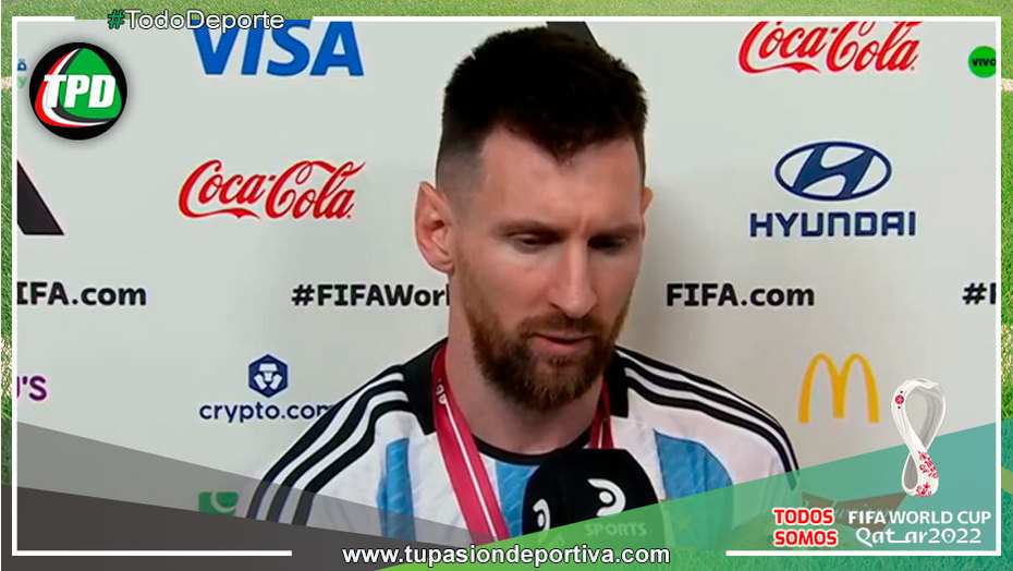 Lionel Messi: "Quiero seguir jugando en la Selección unos partidos más siendo campeón del mundo"