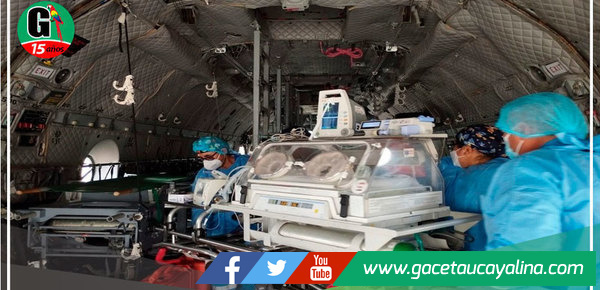 Evacúan de emergencia por vía aérea a Lima a menor de ocho días de nacido