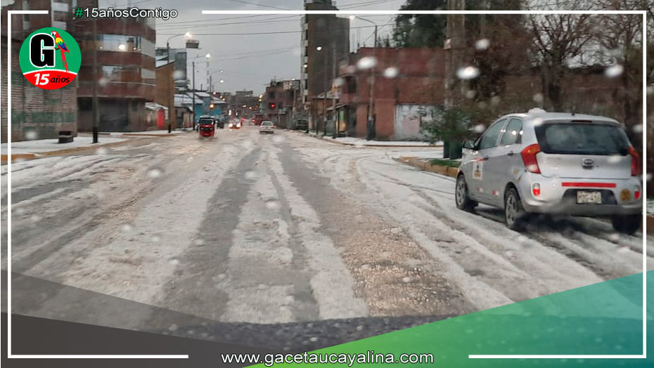 Intensa granizada genera serios estragos en Huancayo