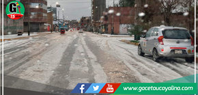 Intensa granizada genera serios estragos en Huancayo 