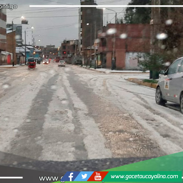 Intensa granizada genera serios estragos en Huancayo 