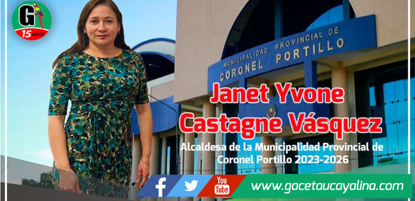 Una mujer asume la alcaldía de la Municipalidad Provincial de Coronel portillo