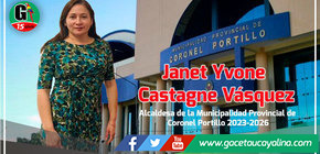 Una mujer asume la alcaldía de la Municipalidad Provincial de Coronel portillo