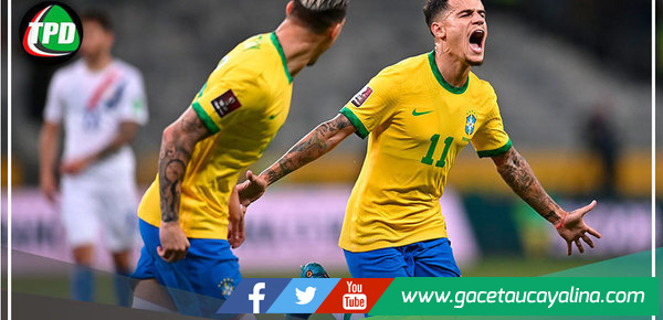 En Belo Horizonte Brasil aplastó 4-0 a Paraguay 