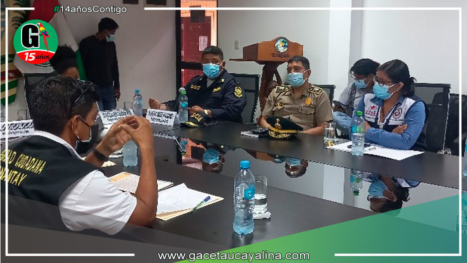Alcaldesa de Yarinacocha se reúne con autoridades para agendar el tema de Seguridad Ciudadana