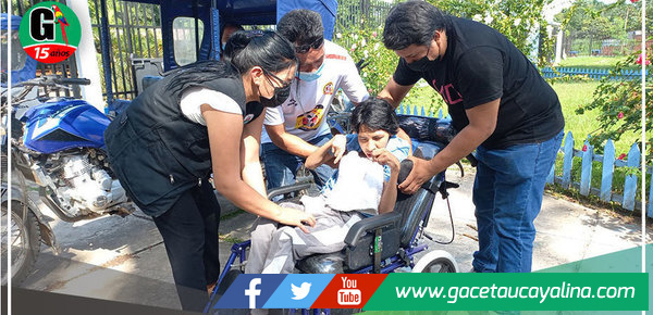 Municipalidad yarinense dona sillas de ruedas y aparatos biomecánicos a personas con discapacidad